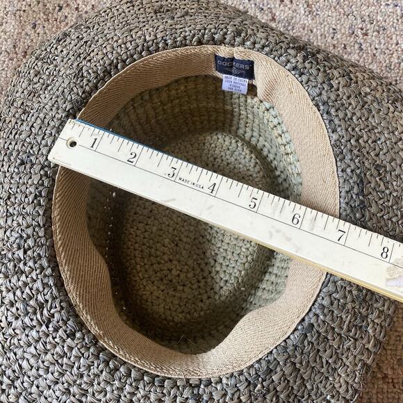 Dockers Western Panama Hat Unisex Adult Natural Fiber OneSize Green Beach Summer - Picture 2 of 6